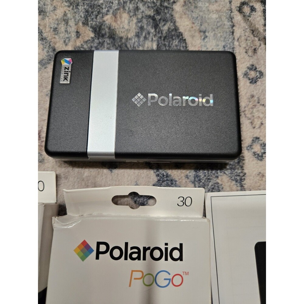Polaroid PoGo Instant Thermal Printer Zink CZA-10011B. 2 Boxes 2x3 Paper